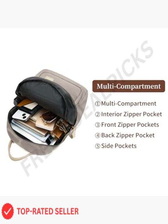 Mini Backpack Purse Lightweight Waterproof Convertible Daily Bag Work Travel